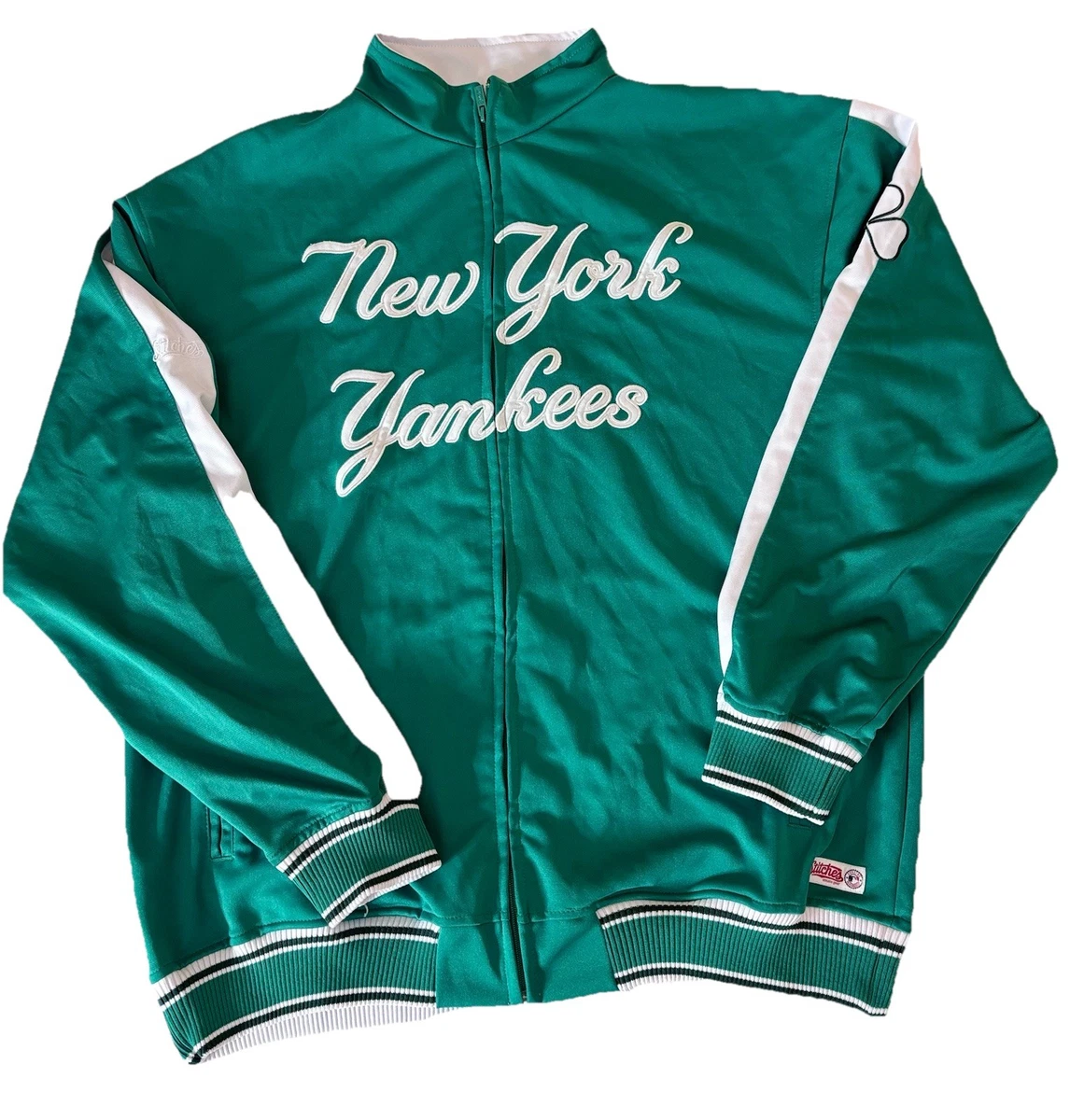 90s NewYork Yankees スタジャン フリース グリーン 希少 L New York Yankees Green MLB Jackets for sale | eBay