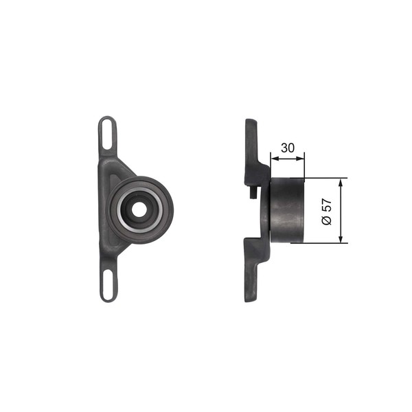 Gates Spannrolle Zahnriemen Powergrip™ T41147 FüR Morgan Fiesta AVL Orion Sierra-image