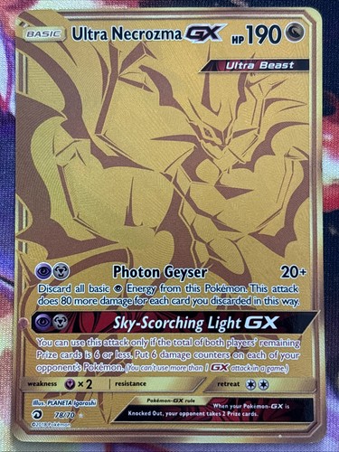 Pokemon Ultra Necrozma GX 78/70 - Dragon Majesty Holofoil LP