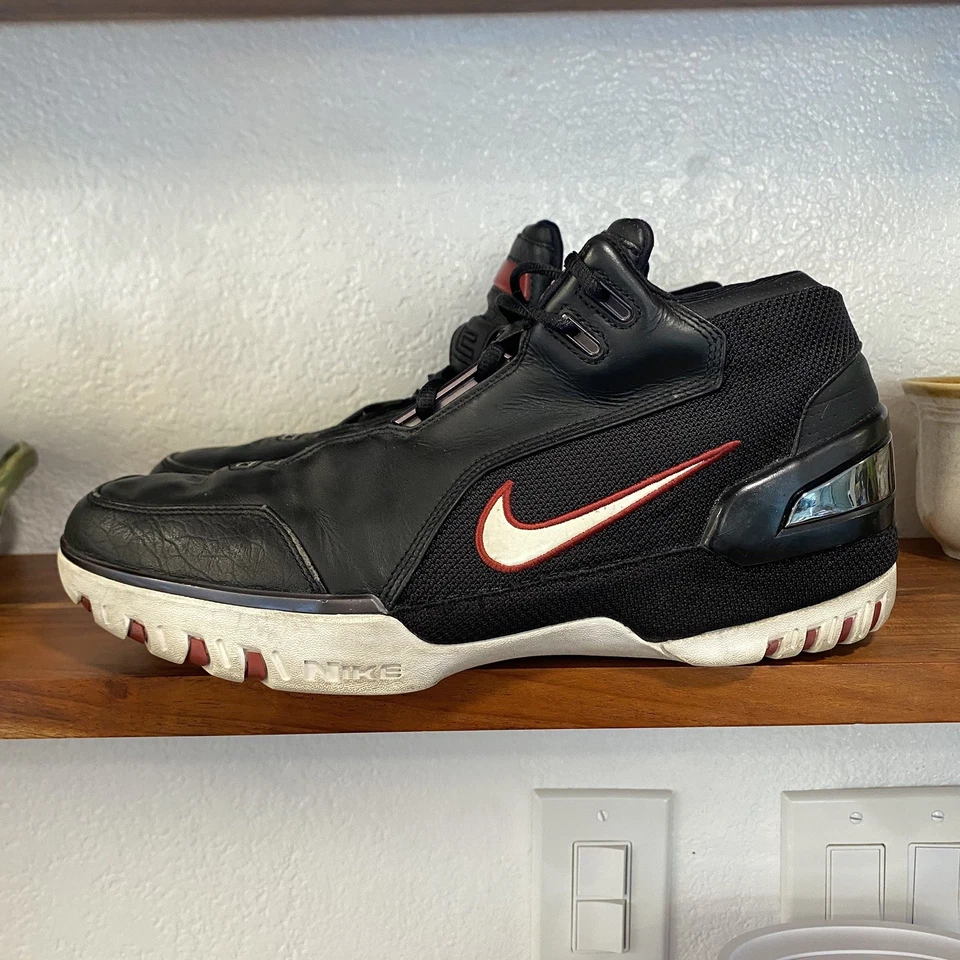Nike LeBron Air Zoom Generation 1 Size 12 Black White Red Kings Rook 2004 Rookie - Image 2 of 4