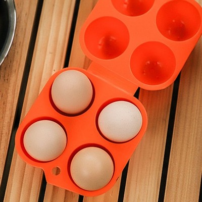 Portable 4 Count Egg Carton Anti-Drop Storage Box For Camping Popular