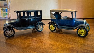 Arcade Cast Iron Cars Lot Vintage 1920s Sedan & Touring Antique Toys
