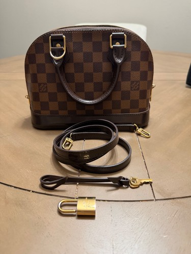 *Authentic* Louis Vuitton Alma BB Damier Ebene Crossbody Shoulder Bag