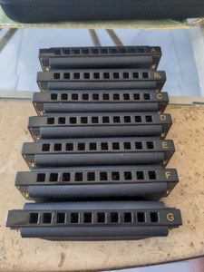 HOHNER PBH7 Piedmont Blues Harp Set - 7 Piece