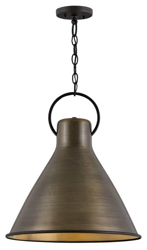 Hinkley Lighting 3555 Winnie 1 Light 18"W Pendant - Polished White / Distressed - Picture 5 of 8