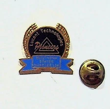 Lucent Technologies Pioneers Lapel Pin Vintage Blue Gold