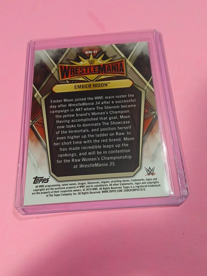 2019 Topps WWE Road to Wrestlemania - Wrestlemania 35 Roster Ember Moon #WM-47 - Image 2 of 2