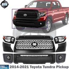NEW Front Bumper and Grille Assembly Kit For 2014-2021 Toyota Tundra Pickup