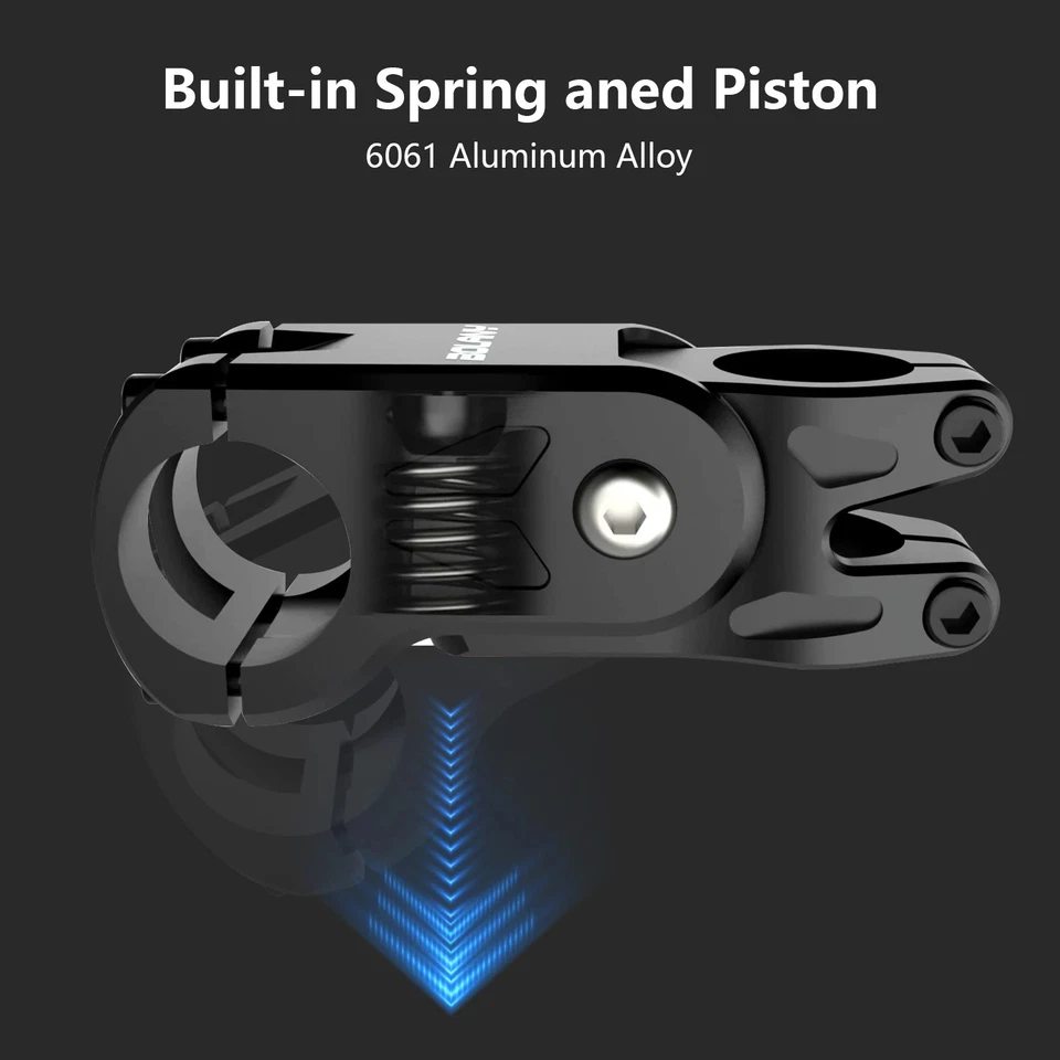 Shock Absorbing Suspension Stem 20mm Travel Road Gravel Bike Handlebar Stem - Image 2 of 4