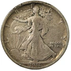 1916-P Philadelphia Walking Liberty Silver Half Dollar 50C Fine - Very Fine F/VF