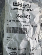 Hobart Dishwasher Rinse Nozzle Assembly (00-893535)