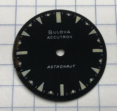 Vintage 1969 Bulova Accutron Astronaut 214HN GMT Watch Dial