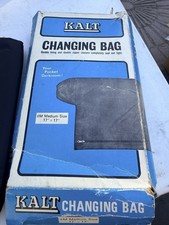 Kalt Size M changing bag film pocket darkroom double zipper  lining plus box