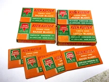 NOS Keen Kutter Razor Blades 4 boxes, plus 4 loose, 5 in a box 