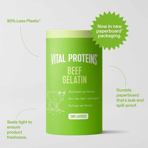 Versatile 16.4 oz Kosher Grass-Fed Beef Gelatin Powder - Gluten Free & Paleo - Picture 10 of 11