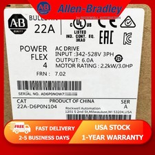 New AB 22A-D6P0N104 PowerFlex 4 2.2 kW 3 Hp AC Drive Real US Stock