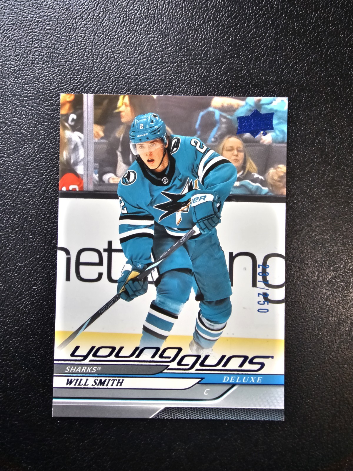 Will Smith 2024-25 Upper Deck Extended Series #701 Young Guns Deluxe /250 RC