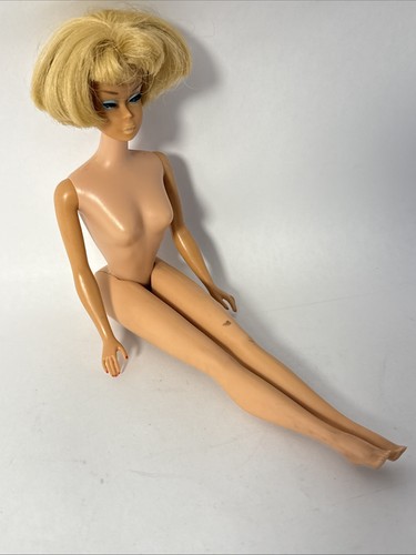 Barbie bambola vintage 1958 Giappone capelli biondi ginocchia pieghevoli nuda - Foto 12 di 15