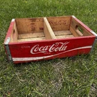 Vintage Coke Wood Crate Soda Coca-Cola Carrier Advertising Box 1978