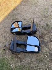 Pair Towing Mirrors Fit 2015-2020 Ford F150 Truck Power Heat Turn Signal Chrome