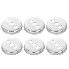 6Pcs Durable Stainless Steel Towel Rack Fixing Plates for Home Bathroom Use