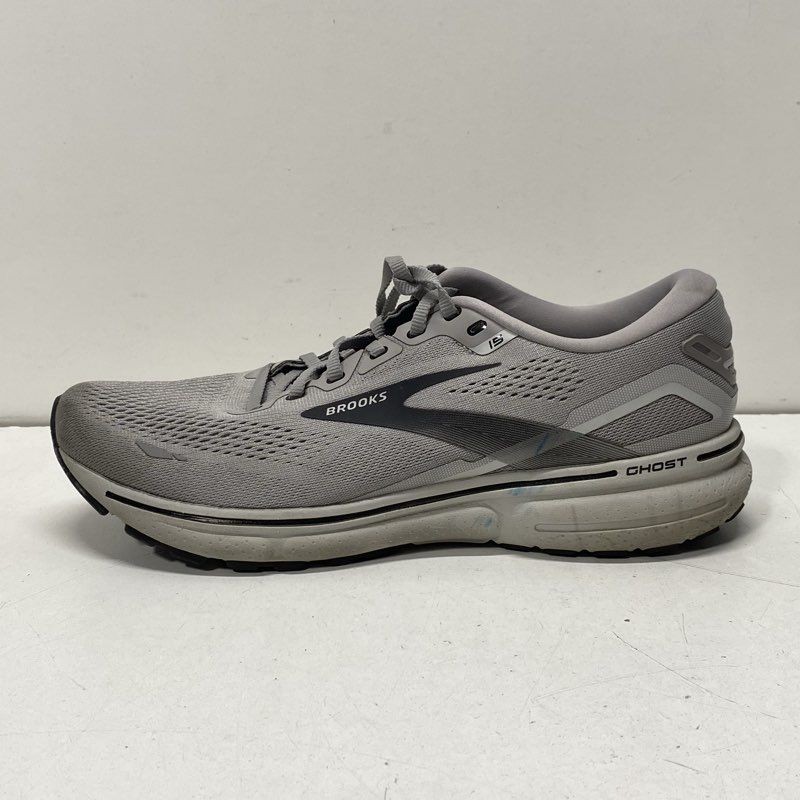 Brooks Ghost 15 Grey Solid Athletic Shoe Men Size… - image 1