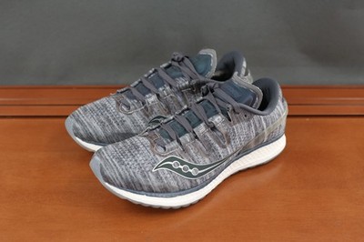 Saucony Freedom ISO Shoes Womens Size 7.5 Gray Knit Running Athletic Sneakers