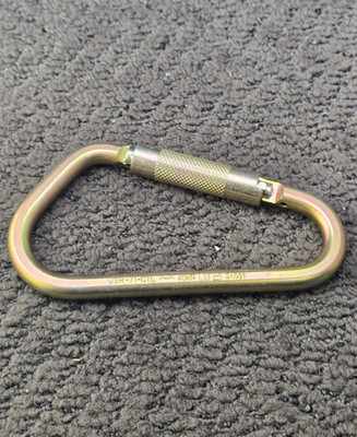 (QTY 2) ProClimb USR-71-CTL Steel Firefighter Ladder Hook Carabiners 40kN MBS