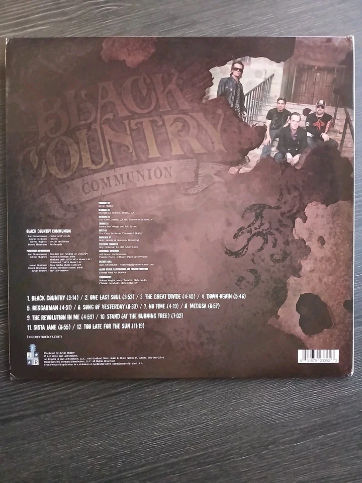 Black Country Communion S/T 2010 #PRAR92339 Gatefold 2LP Signed Joe Bonamassa Foto 3 de 4