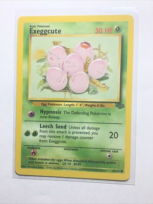 EXEGGCUTE - 52/64 - Jungle - Pokemon Card - NM
