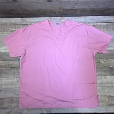 Adar Uniforms Pink Scrub Top Shirt Women's Size XL