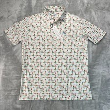 Rhoback Performance Polo The Colada Pina Colada Mens M Multicolor Golf Shirt