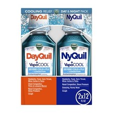 Vicks Dayquil Nyquil Vapocool Severe Cold Flu Relief 12 Fl Oz Pack Of 2