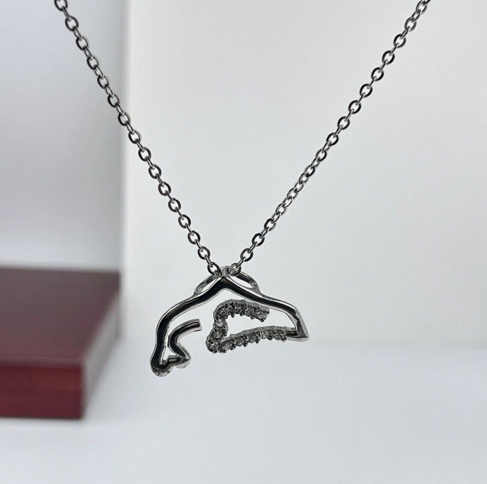 COLLANA DELFINO DONNA CATENINA IN ACCIAIO INOSSIDABILE E CIONDOLO IN ARGENTO 925 - Immagine 2 di 4