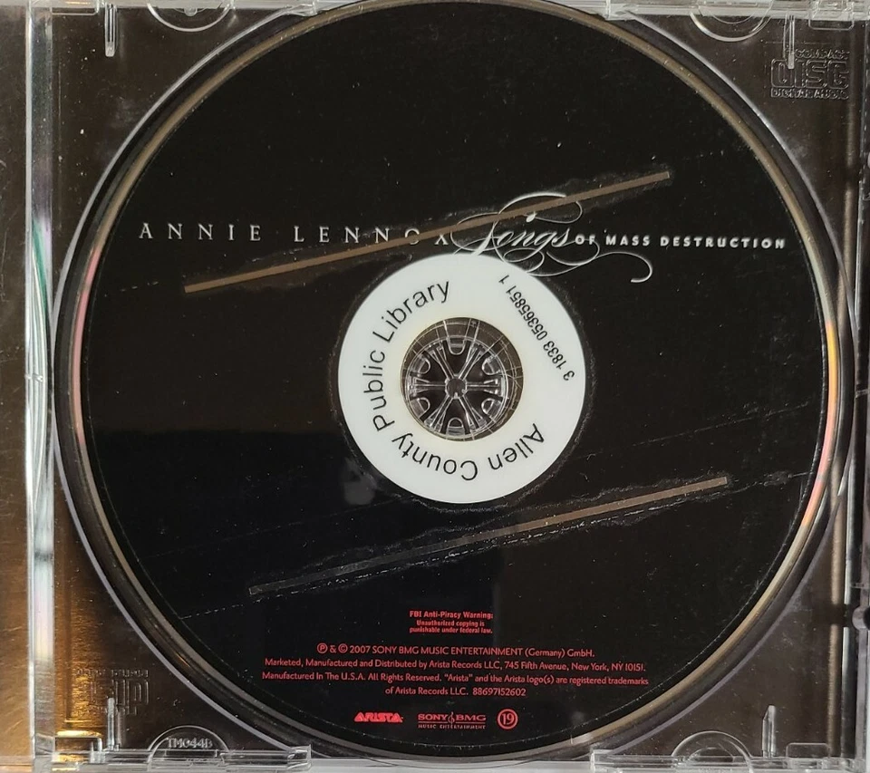 Annie Lennox - Songs Of Mass Destruction (компакт-диск 2007 г.) - Изображение 3 из 4