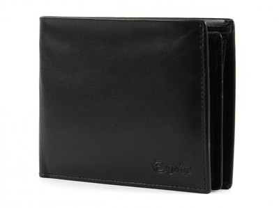 Esquire New Silk Bifold Wallet Geldbörse Black Schwarz Neu