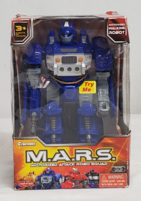 Cybotronix M.A.R.S Motorized Attack Robo Squad RAIN CRUISER 7'' Walking Robot NEW