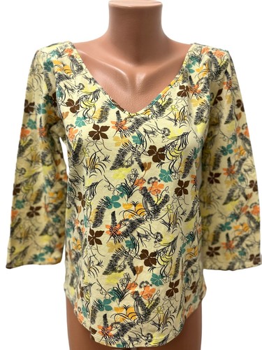 MISSONI Gr. IT 50 UK 18 DE 44 - L Bluse Oberteil Mehrfarbig Blumen Jersey