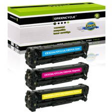 3PK CF210A CMY Toner Set Fits For HP 131A LaserJet Pro 200 Color M251n M276n MFP