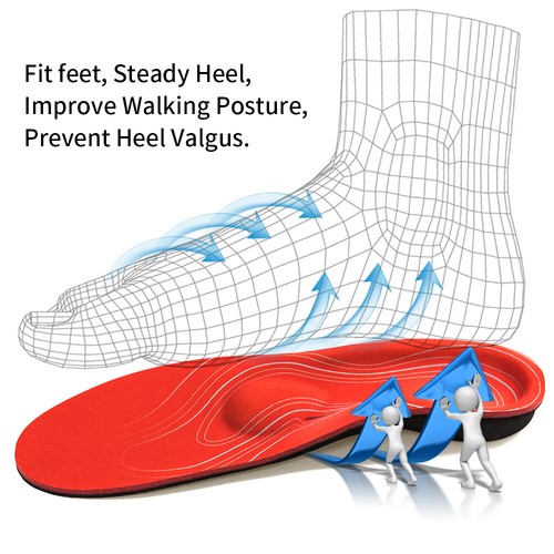 Orthotic Insole High Arch Foot Support Flat Feet Plantar Fasciitis