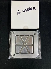 6 WEDGE STAINLESS BLADE AND PUSH BLOCK FOR NEW STAR COMMERCIAL FRENCH FRY CUTTER