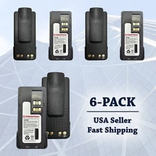 6x Two Way Radio Battery for Motorola PMNN4407 PMNN4409, XPR3500 XPR7550 APX4000