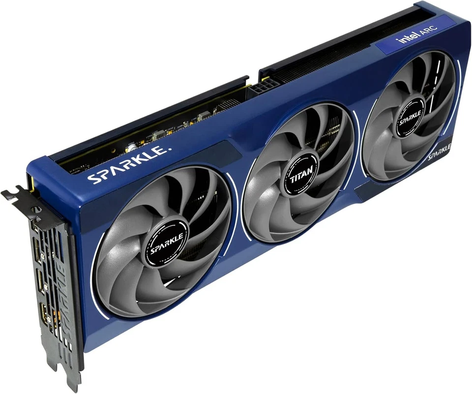 SPARKLE Intel Arc B580 TITAN OC 12GB GDDR6 PCIe 4.0 Graphics Card Blue GPU New - Image 2 of 4