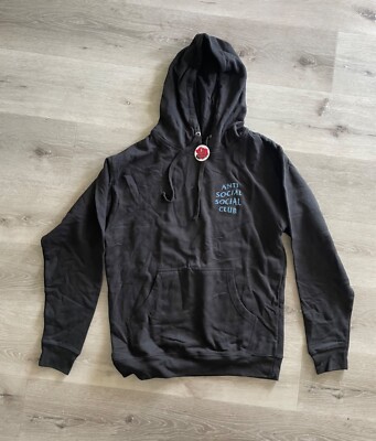 Anti Social Social Club ASSC Hoodie LOVE STAIN Black M L Members  Only