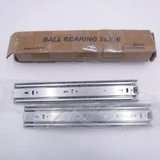 Pair Of 12" Ball Bearing Drawer Slides A5115 Full Extension 150 Lb Max