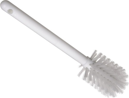Bottle Brush 12 Inch Plastic Handle White Soft Polyester Bristles for Cleaning - Picture 4 of 10
