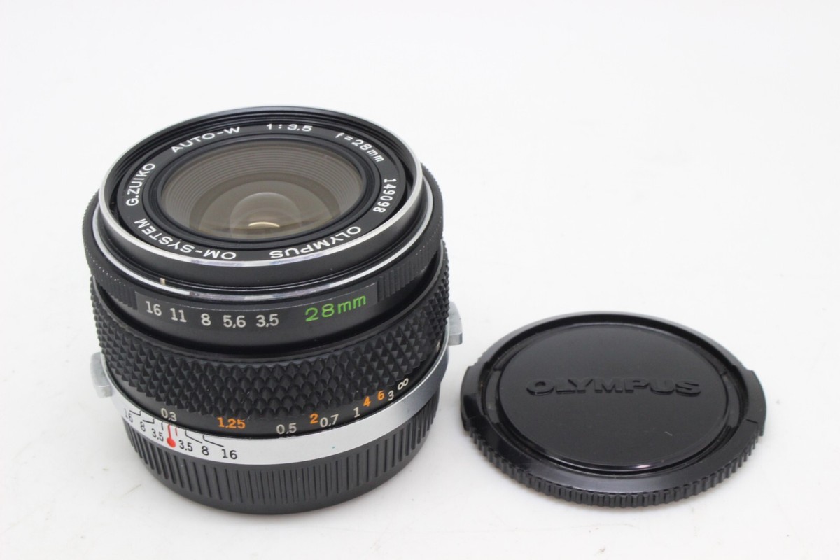 NEAR MINT 】 OLYMPUS G.ZUIKO AUTO-W 28mm F3.5 Wide Angle MF Lens