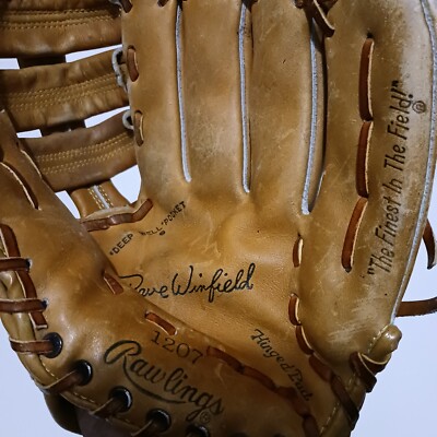 Rawlings EDGE-U-CATED HEEL Baseball Glove Mitt Dave Winfield | eBay