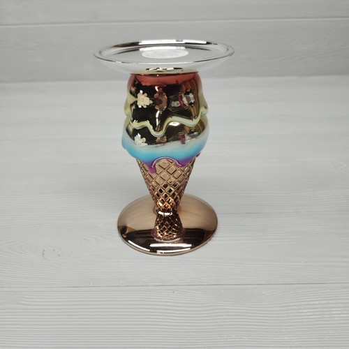 Bath & Body Works MELTING ICE CREAM CONE 3-Wick Candle Holder New
