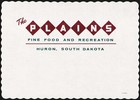 Vintage placemat THE PLAINS Fine Food and Recreation Huron South Dakota n-mint — photo 1